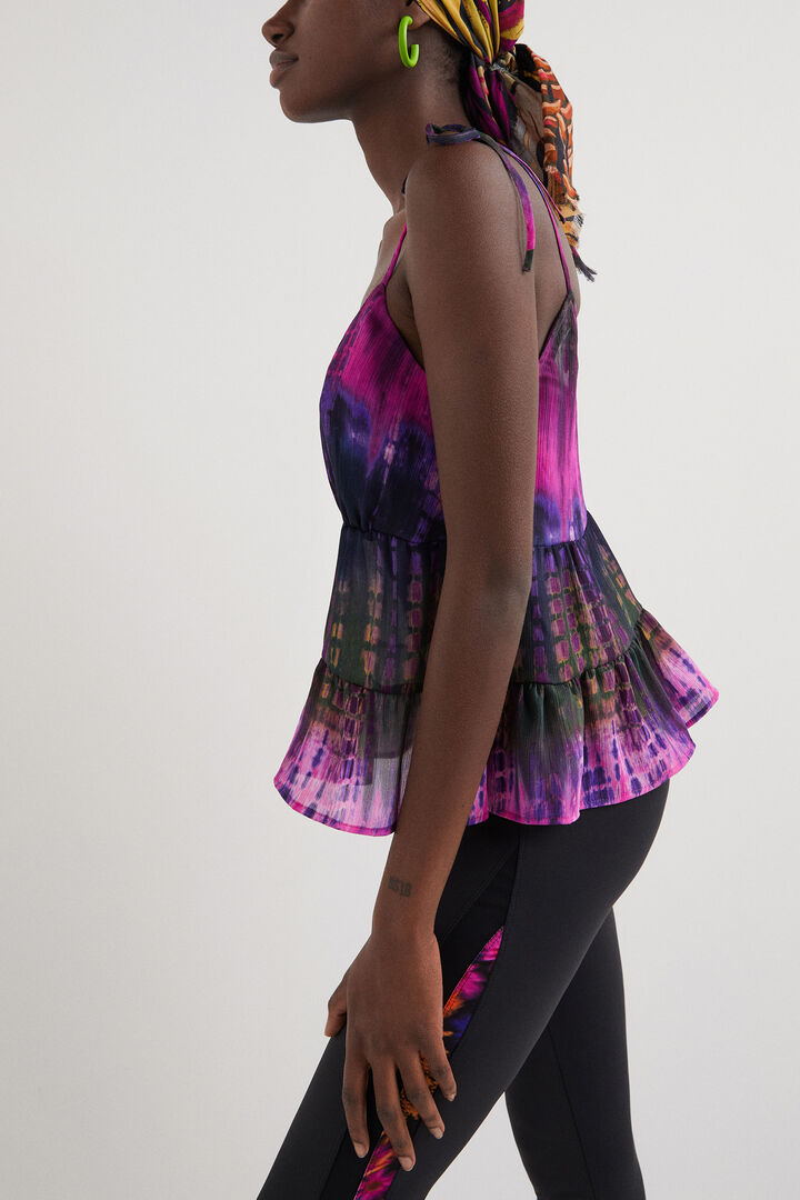 Top de tirantes tie-dye | Desigual