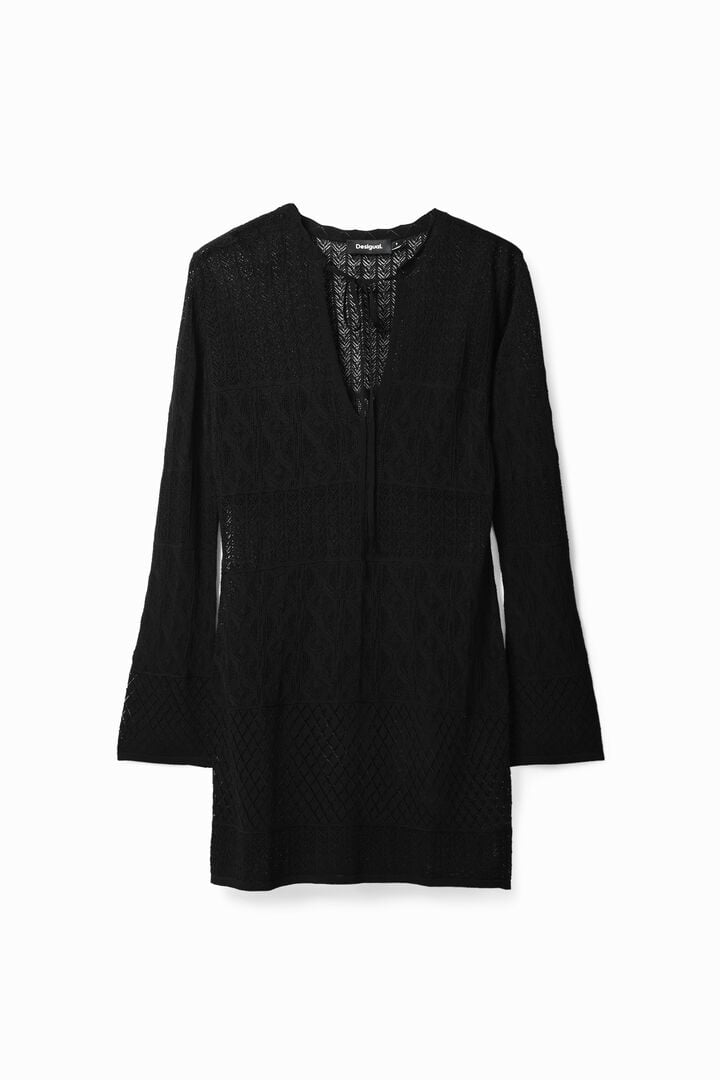 Short openwork tunic dress | Desigual
