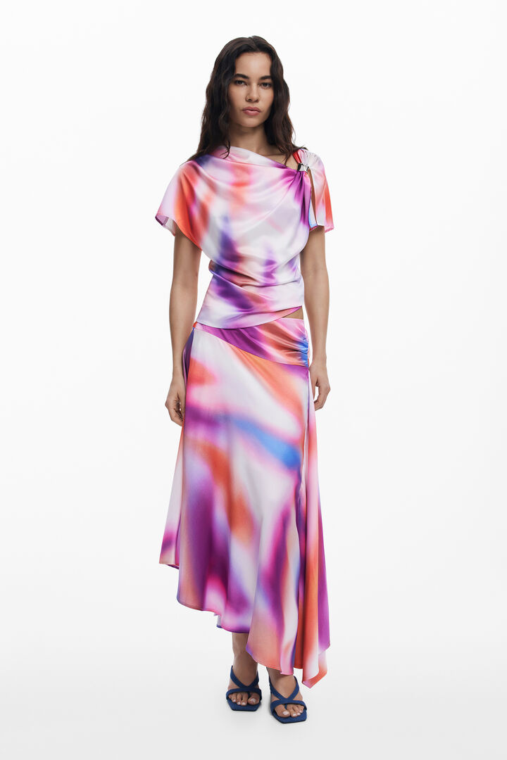Ombre draped blouse | Desigual
