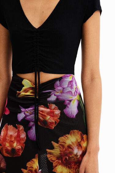 M. Christian Lacroix セットアップ風 花柄 ロングワンピース | Desigual