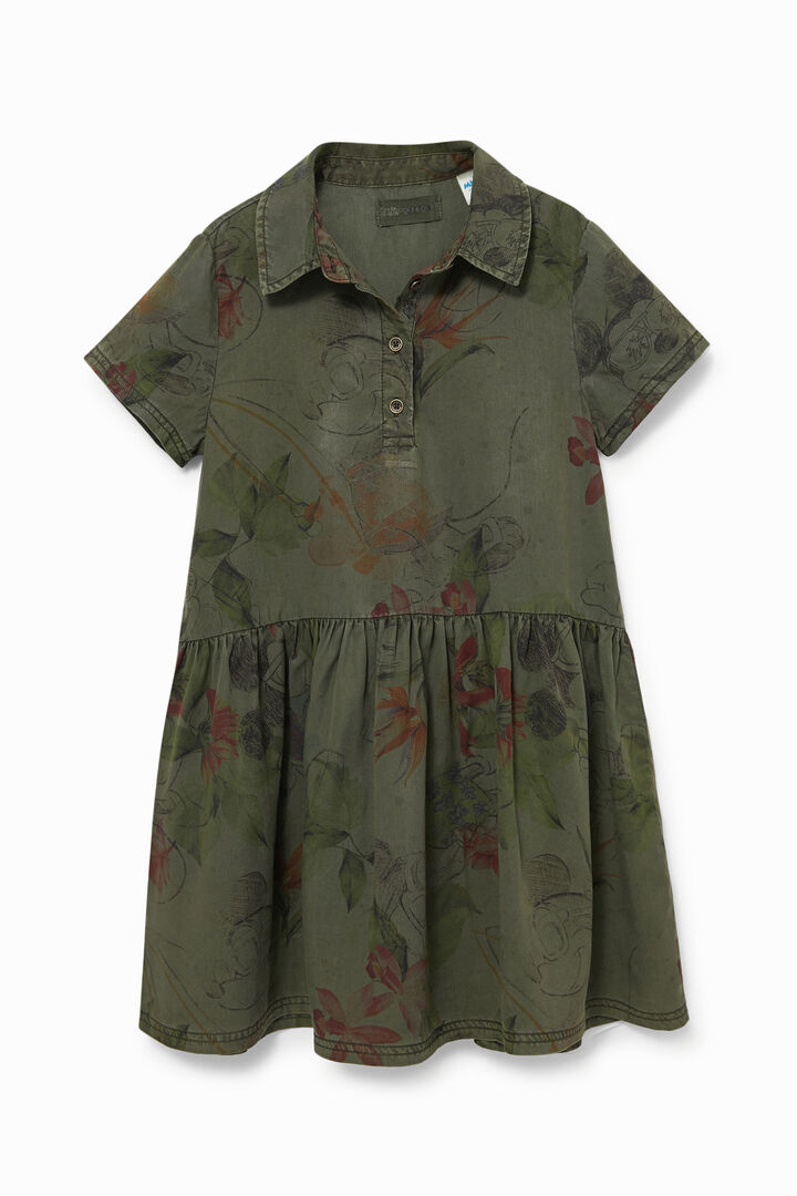 Vestido camuflaje floral | Desigual