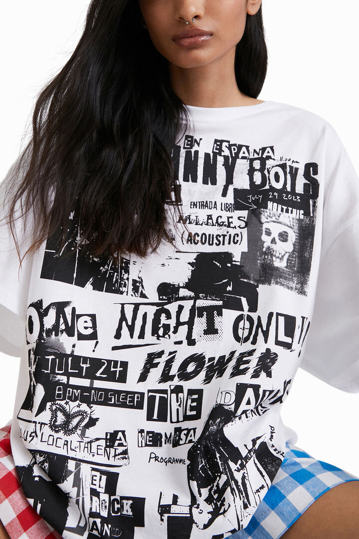 T-shirt oversize unisexe Johnson Hartig | Desigual