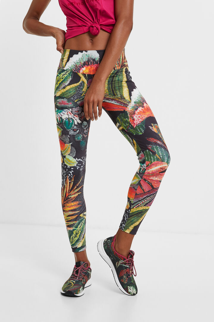 Slim sport jungle leggings | Desigual
