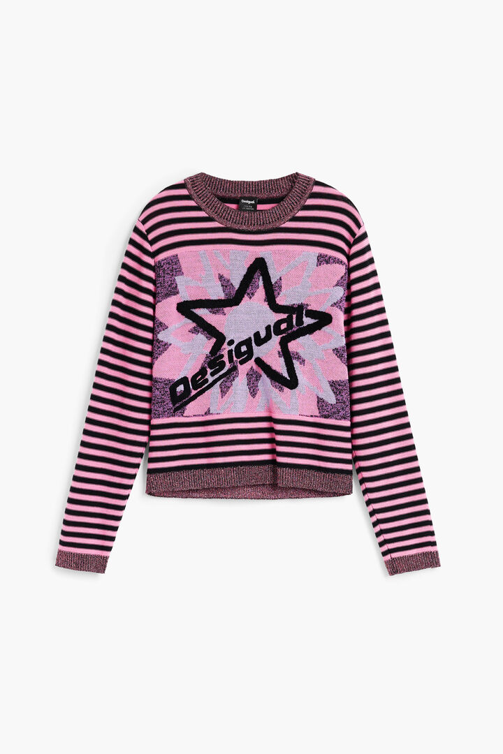 Striped sweater with star