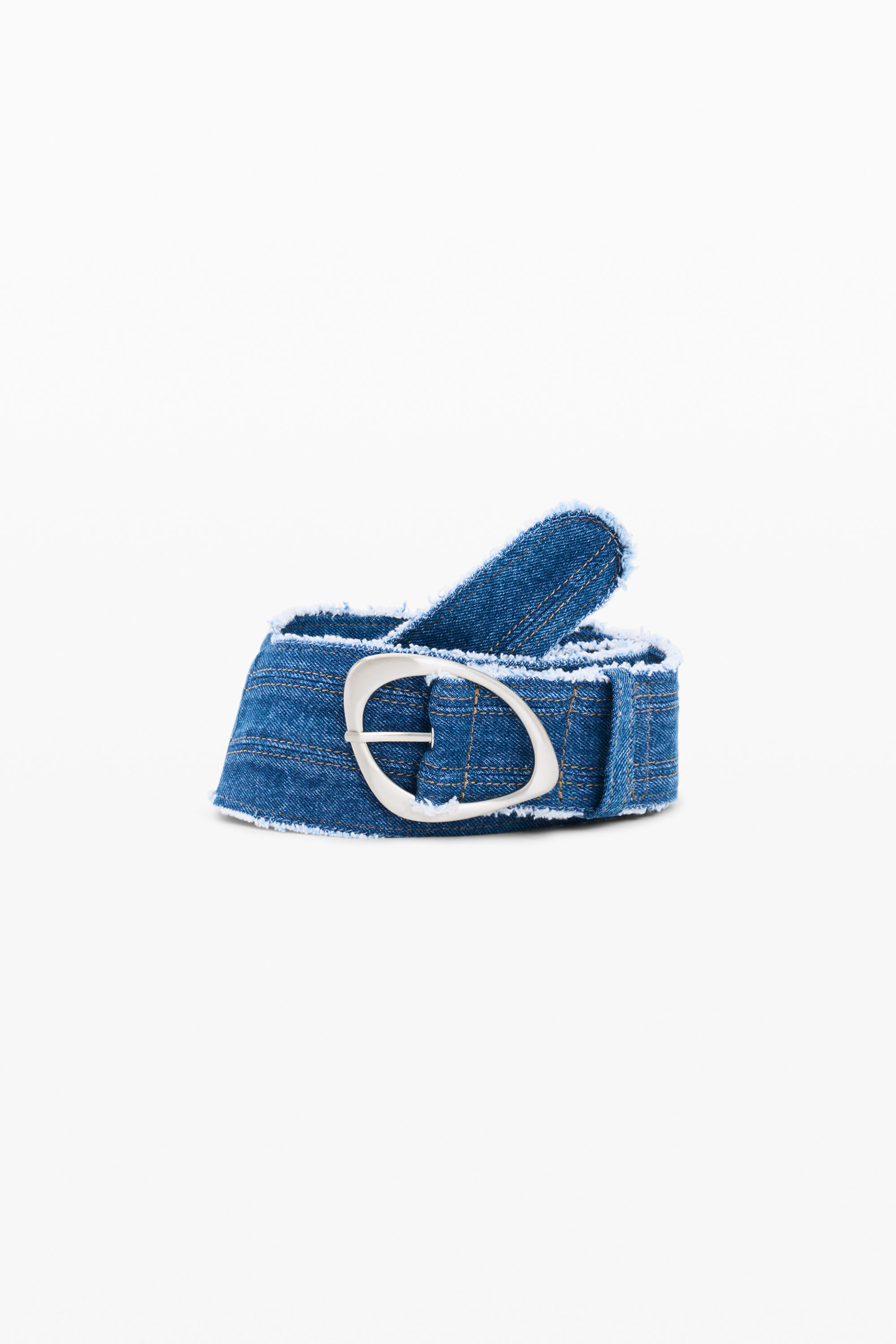 Desigual, Denim-gürtel masha popova, Baumwolle, Blau, 90