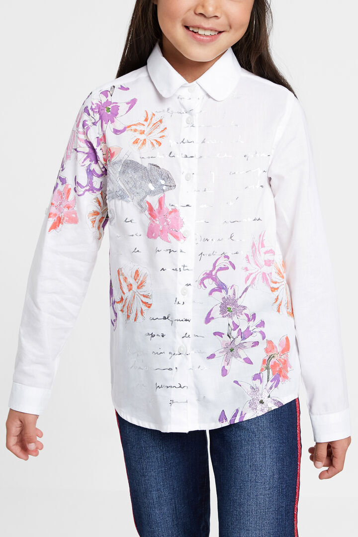 Camisa estampado y lettering | Desigual