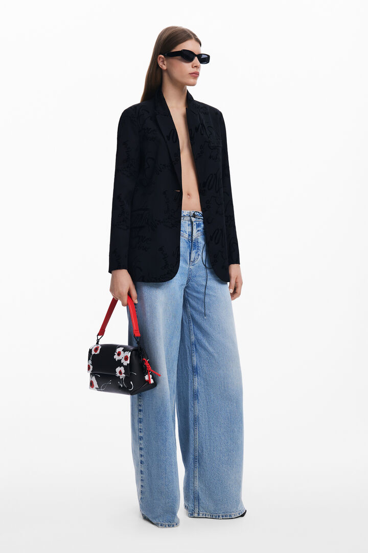 Blazer con lettering | Desigual