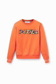Sudadera parche "Power" | Desigual