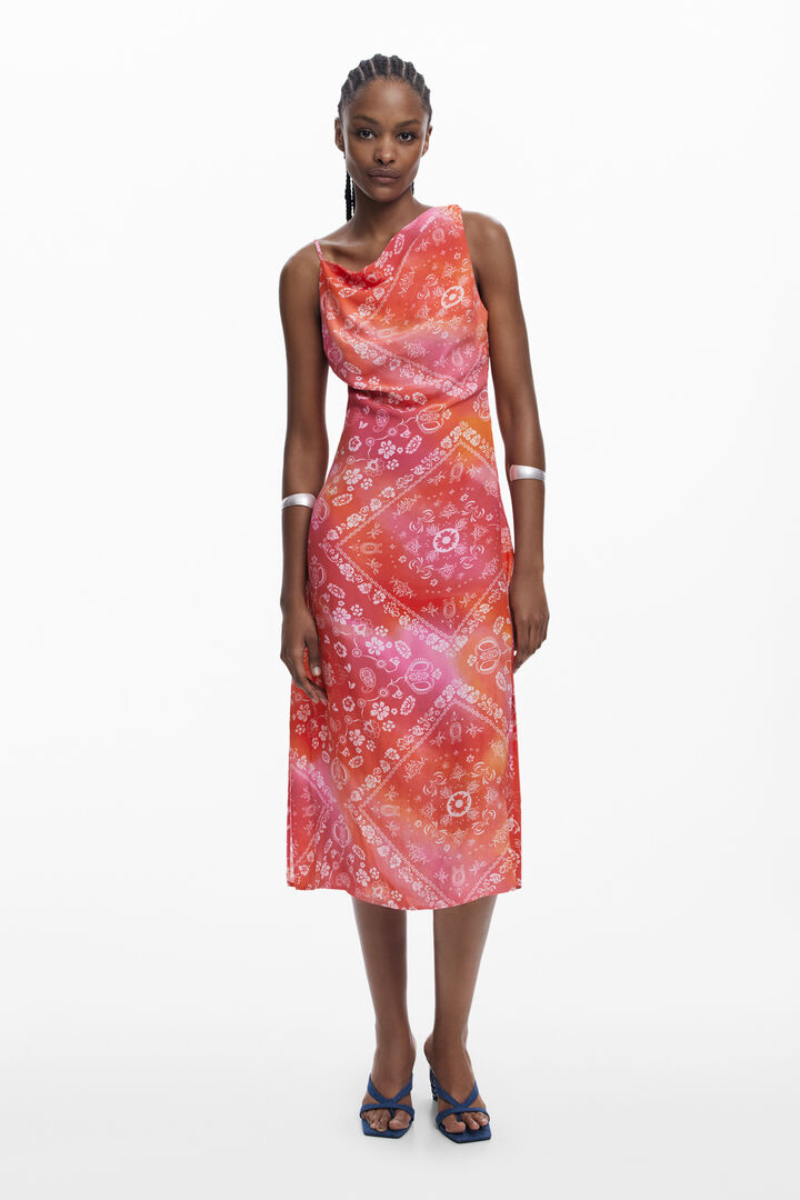 Multicolor bandana dress