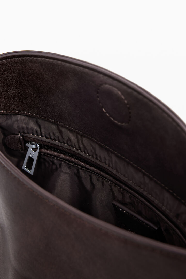Bolso efecto antelina logo 3D mediano | Desigual