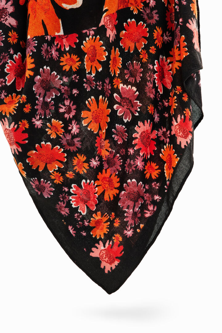 Foulard rectangular flores | Desigual