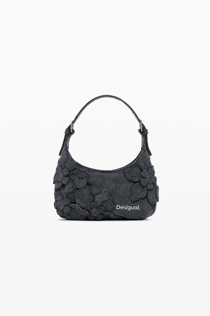 Petit sac à fleurs appliquées