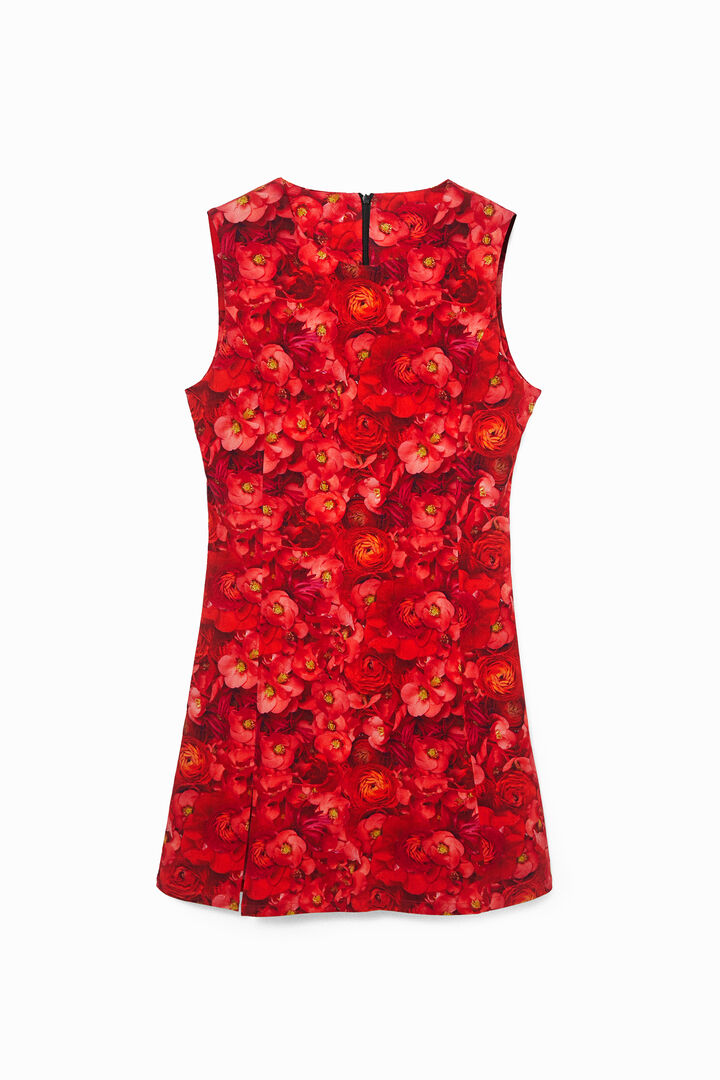 Eng geschnittenes Kleid mit Mohnblumen | Desigual