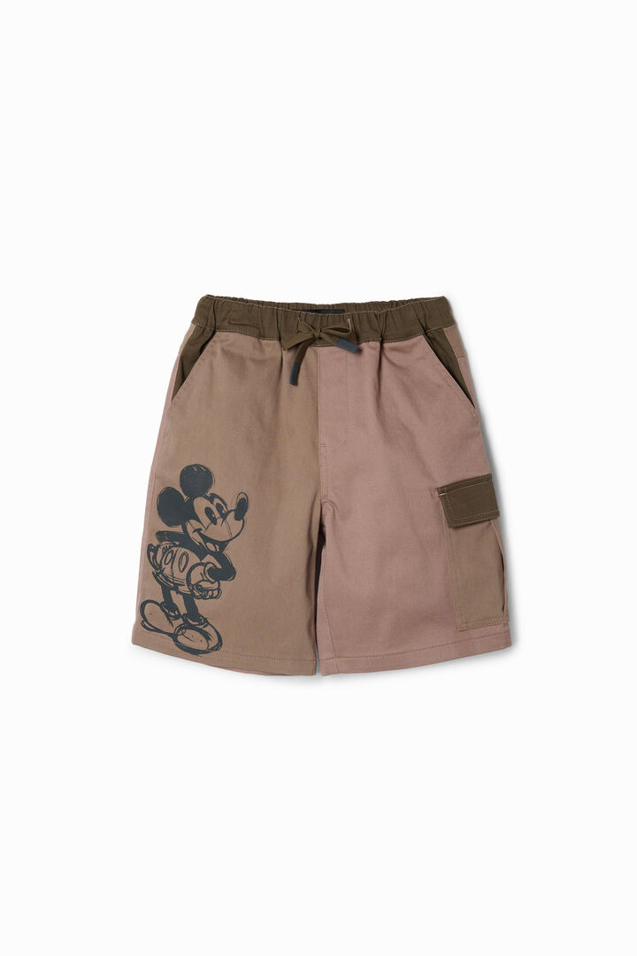 Bermudas patchwork Mickey Mouse