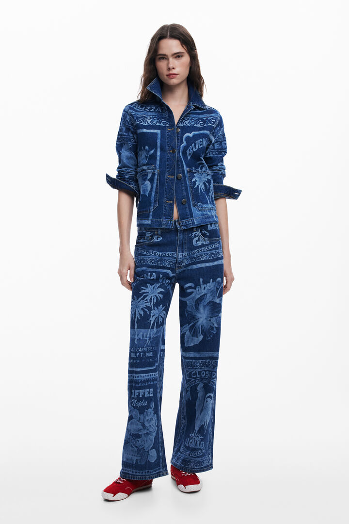 Veste en jean palmiers | Desigual