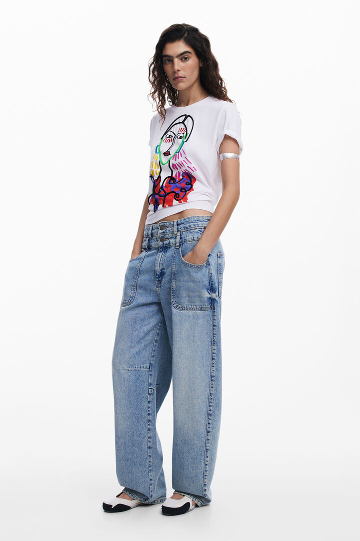 Arty print T-shirt | Desigual