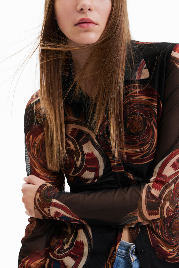 Camiseta tul fruncidos M. Christian Lacroix | Desigual