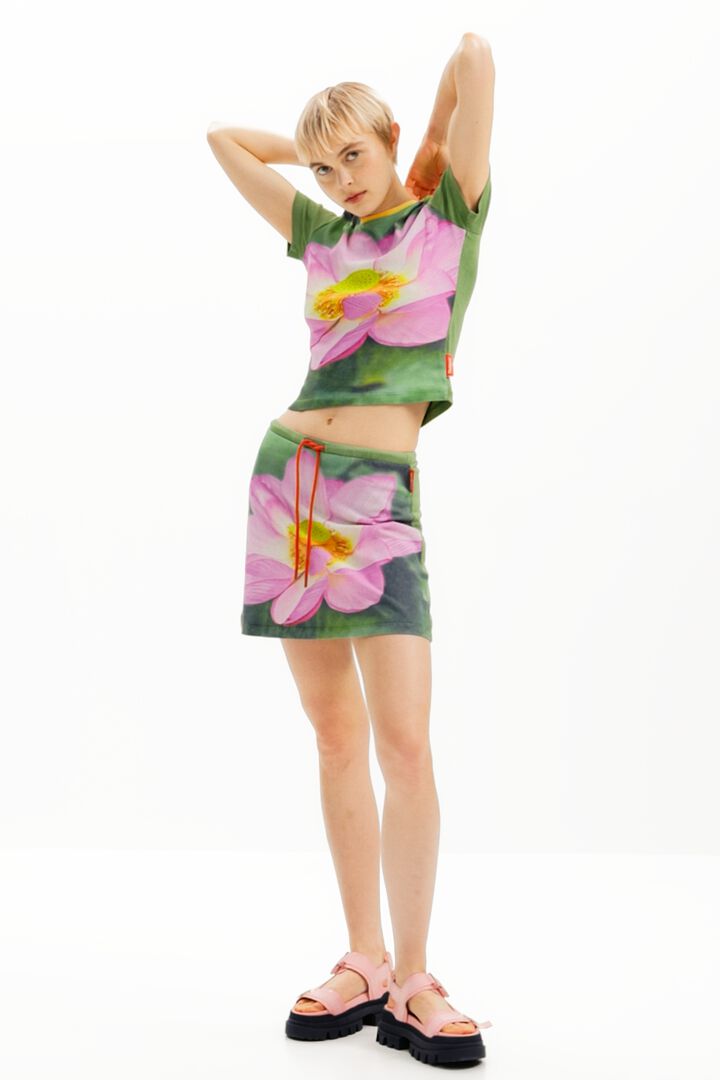Minifalda flor de loto Tyler McGillivary | Desigual