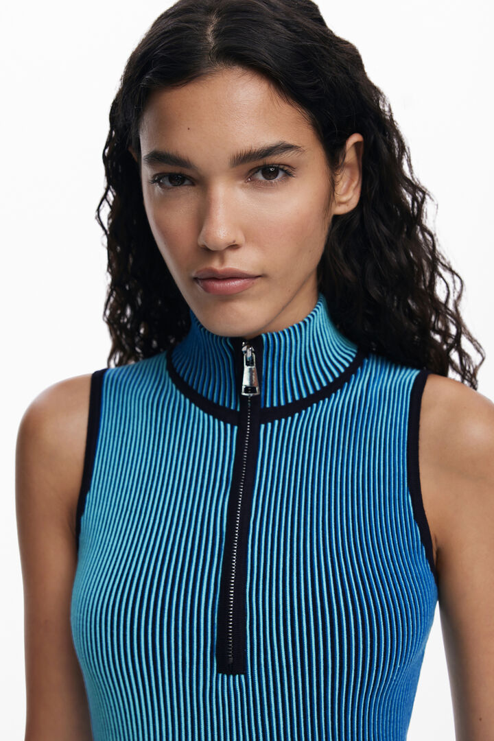 Kleid mit vertikalen Streifen | Desigual
