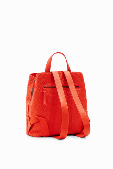 Small geometric embossed backpack | Desigual