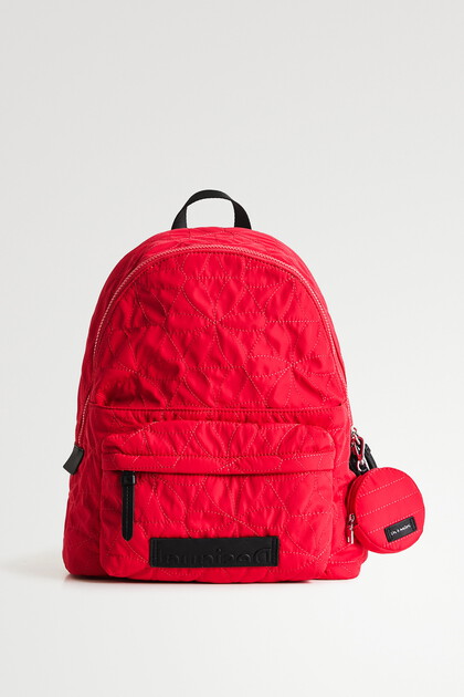 Textured recycled backpack