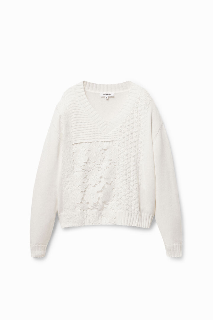 Lace patchwork jumper | Desigual