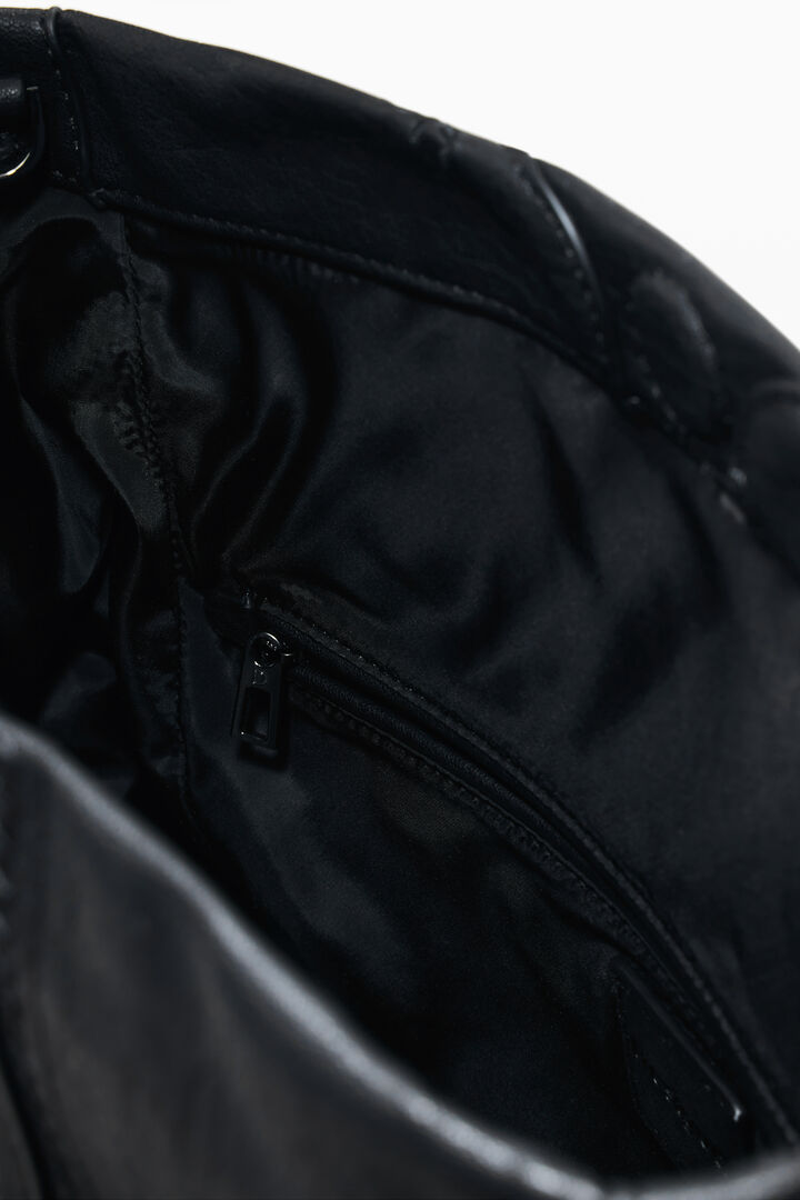 Mittelgroße Tasche in Lederoptik mit Stickereien | Desigual