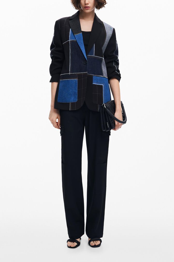 Combined patchwork blazer | Desigual