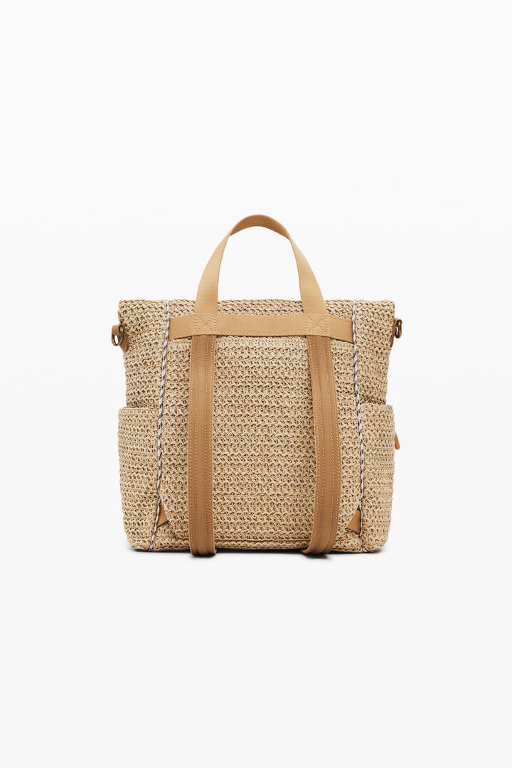 Mochila Voyager rafia mediana | Desigual