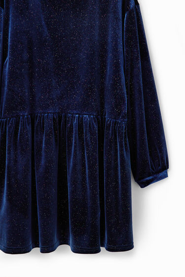 Vestido terciopelo brillos | Desigual