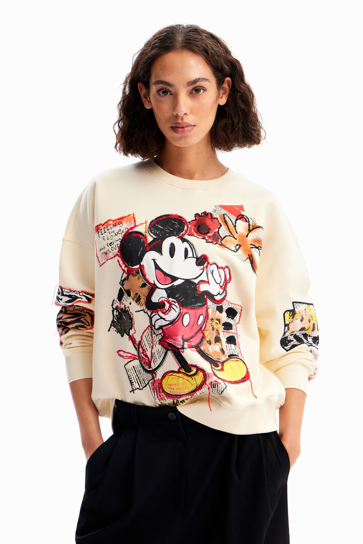 Sweater Micky Maus Farbkleckse