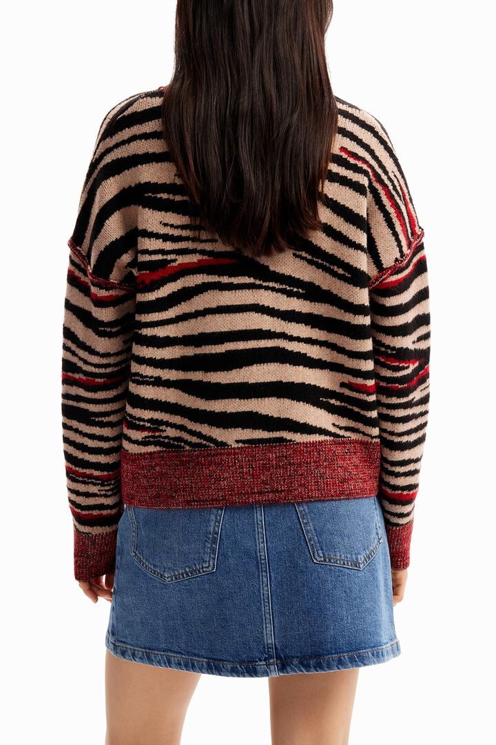 Maglione zebrato oversize | Desigual