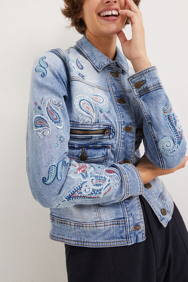 Paisley denim jacket | Desigual