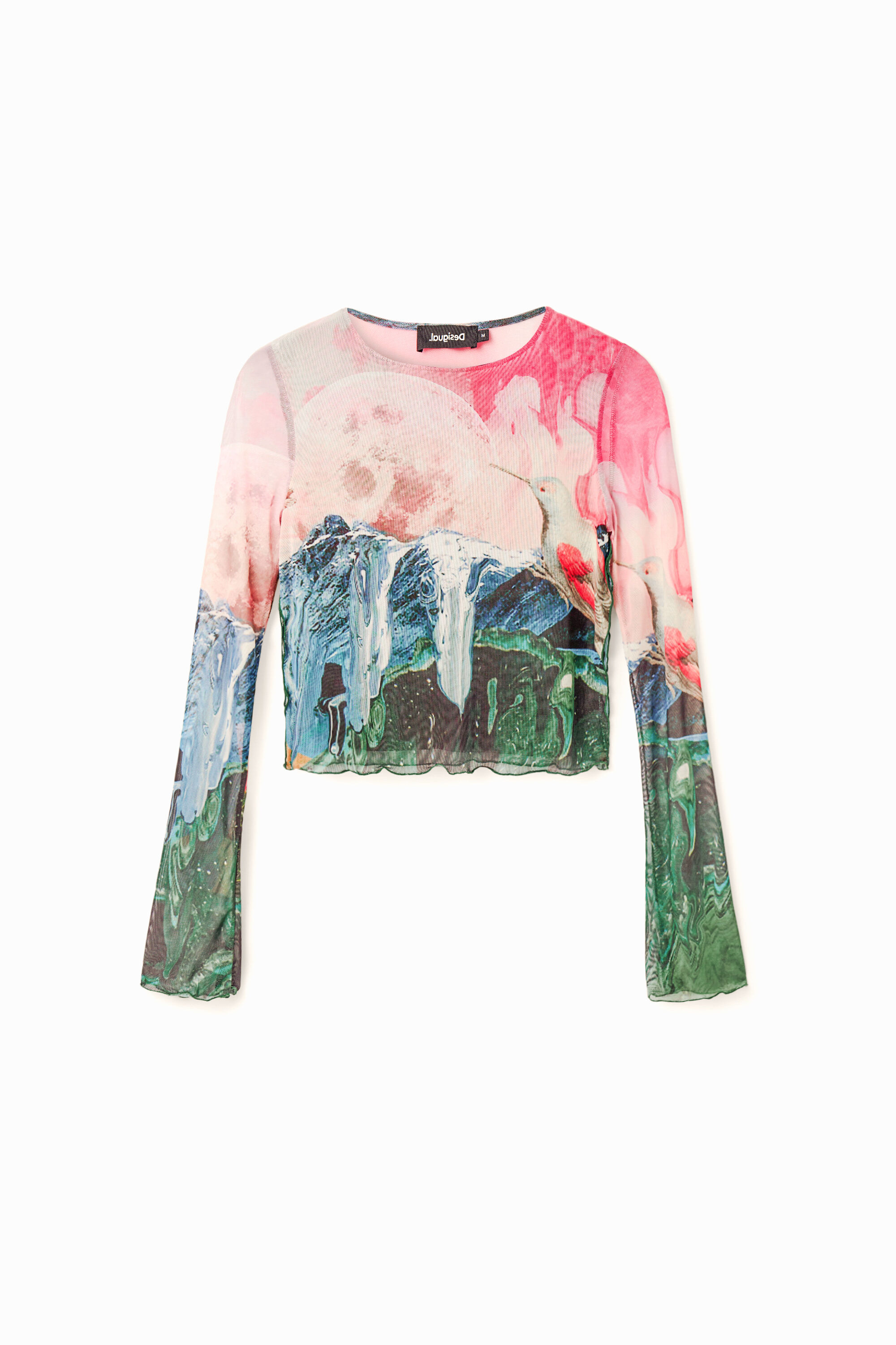 Desigual Short Slim Fantasy T-shirt In Red