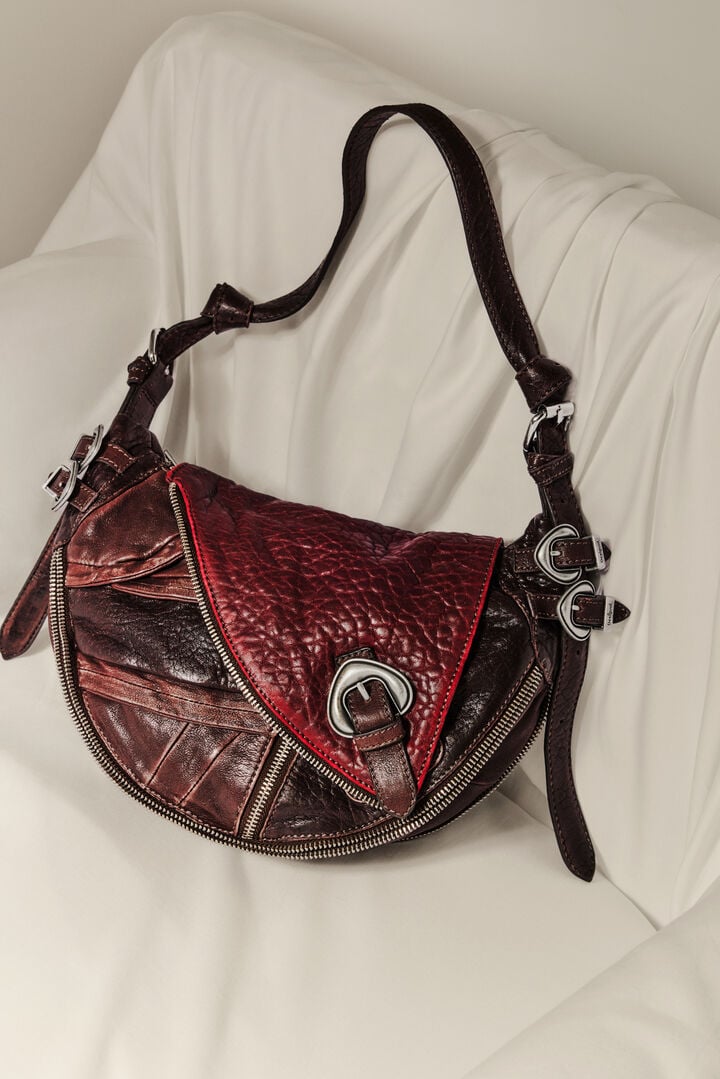 Medium textured leather studio bag