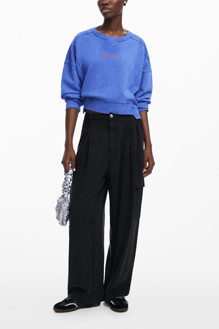 Washed effect sweatshirt
