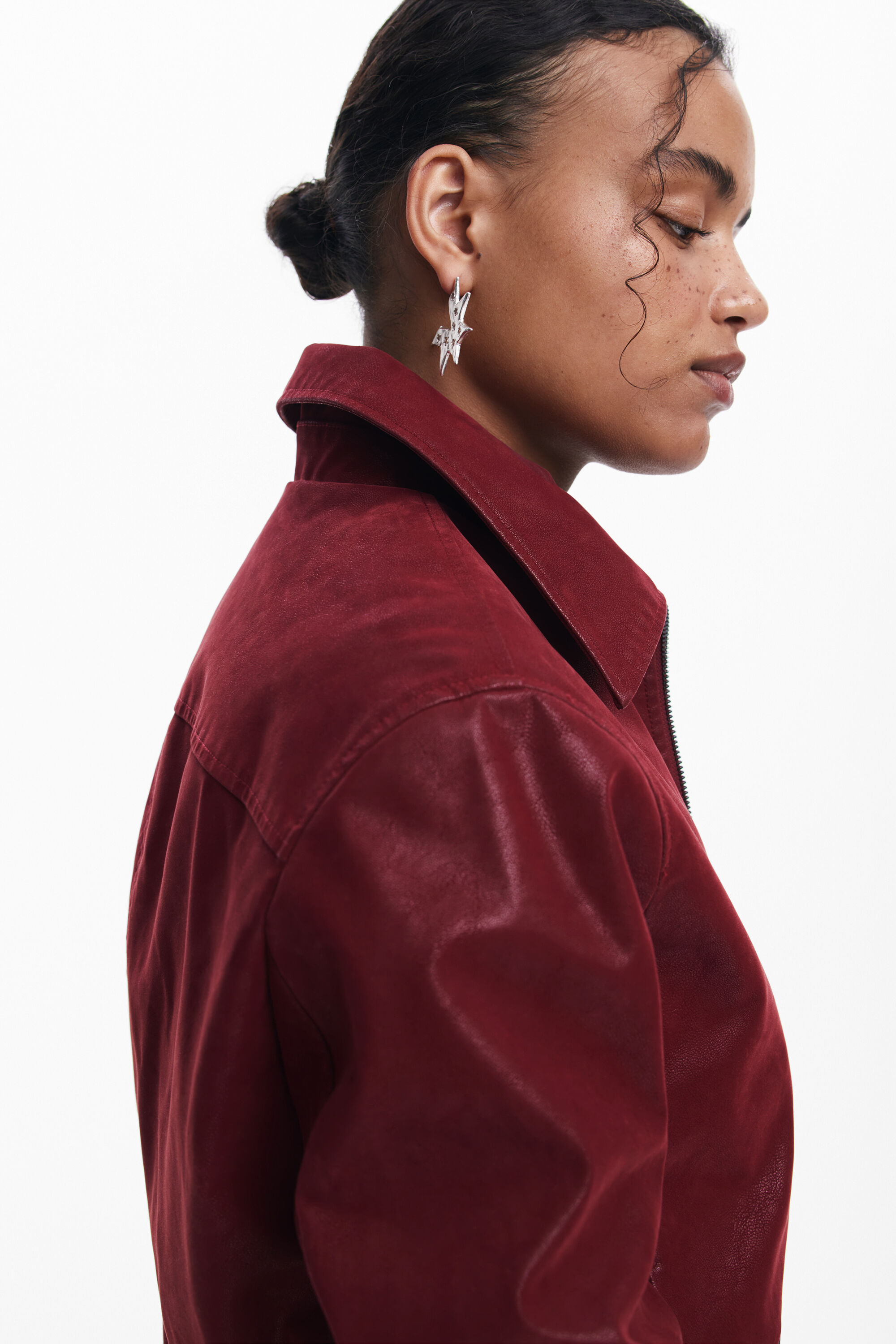 Desigual Coat In Red
