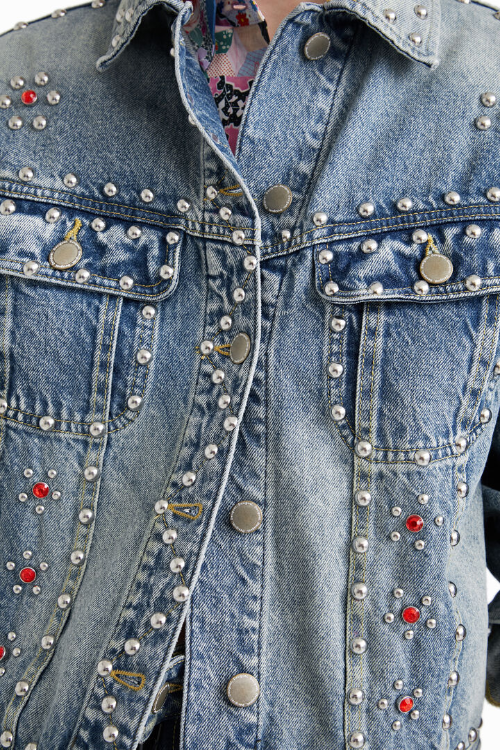 Veste en jean à clous Johnson Hartig | Desigual