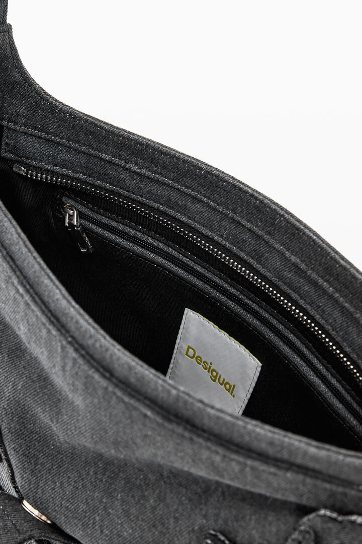 Medium bag with flower appliqués | Desigual