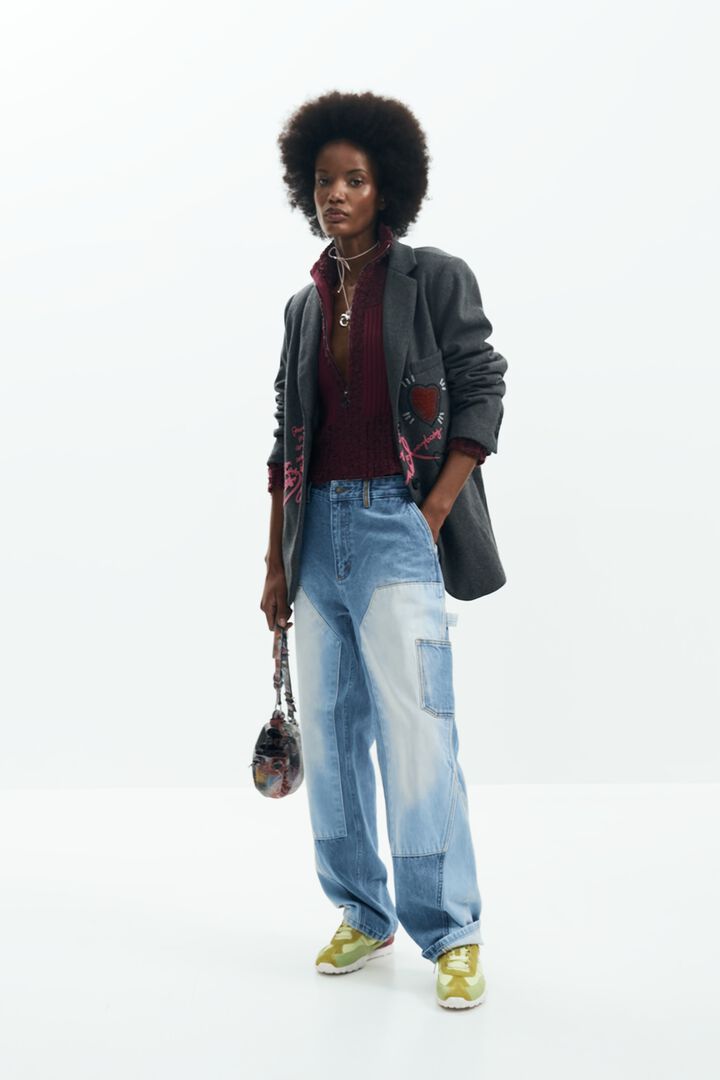 COMBINED BLAZER WITH HOOD | Desigual