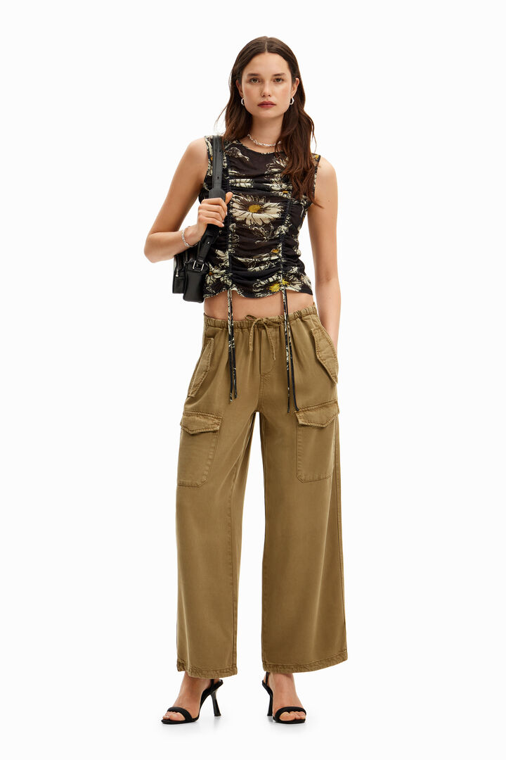 Pantalon cargo wide leg | Desigual