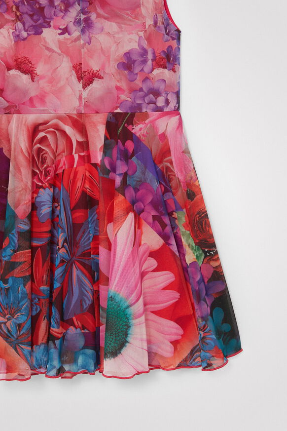 Sukienka z patchworkowym motywem w kwiaty | Desigual