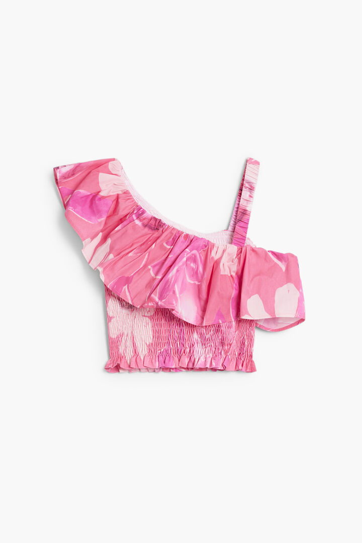 Chemise &agrave; volants imprim&eacute;e | Desigual