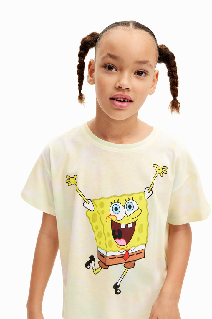Koszulka ze SpongeBobem tie-dye