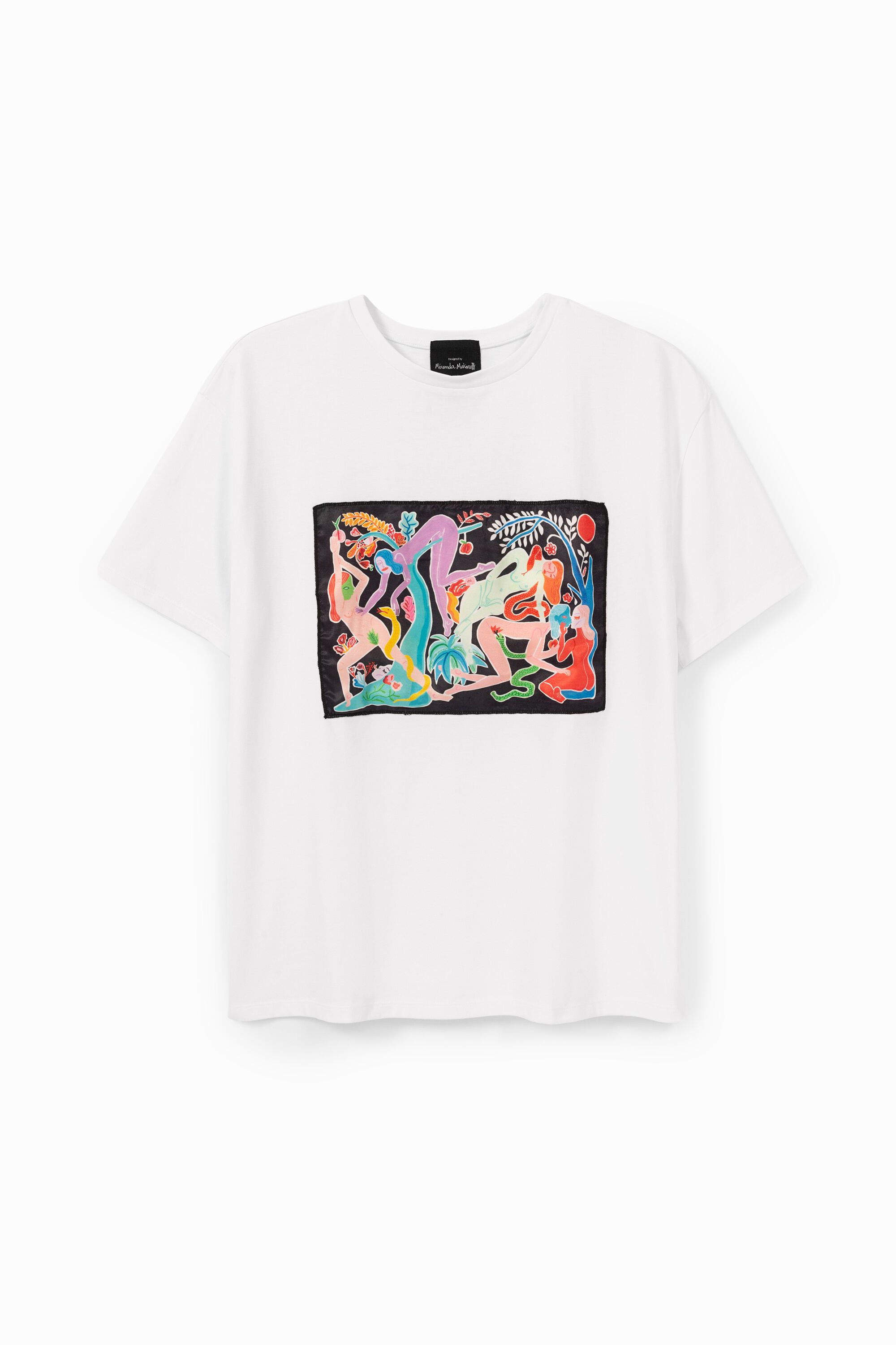 Organic T-shirt with painting by Miranda Makaroff | Desigual.com