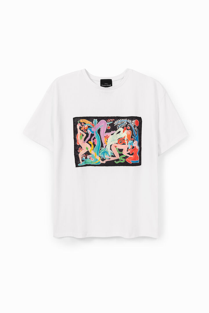 Organic T-shirt with painting by Miranda Makaroff | Desigual
