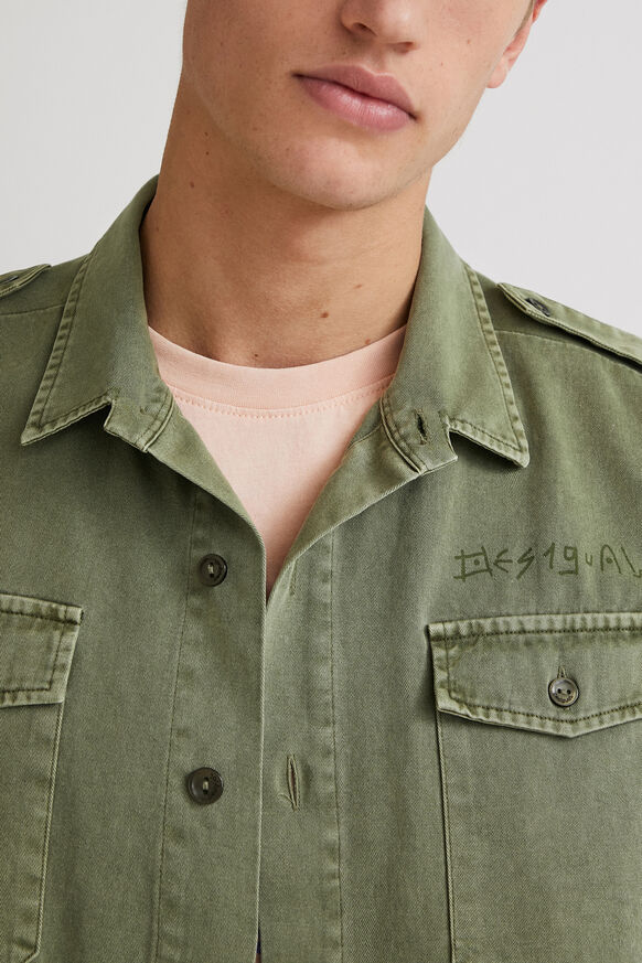 Cotton military overshirt | Desigual