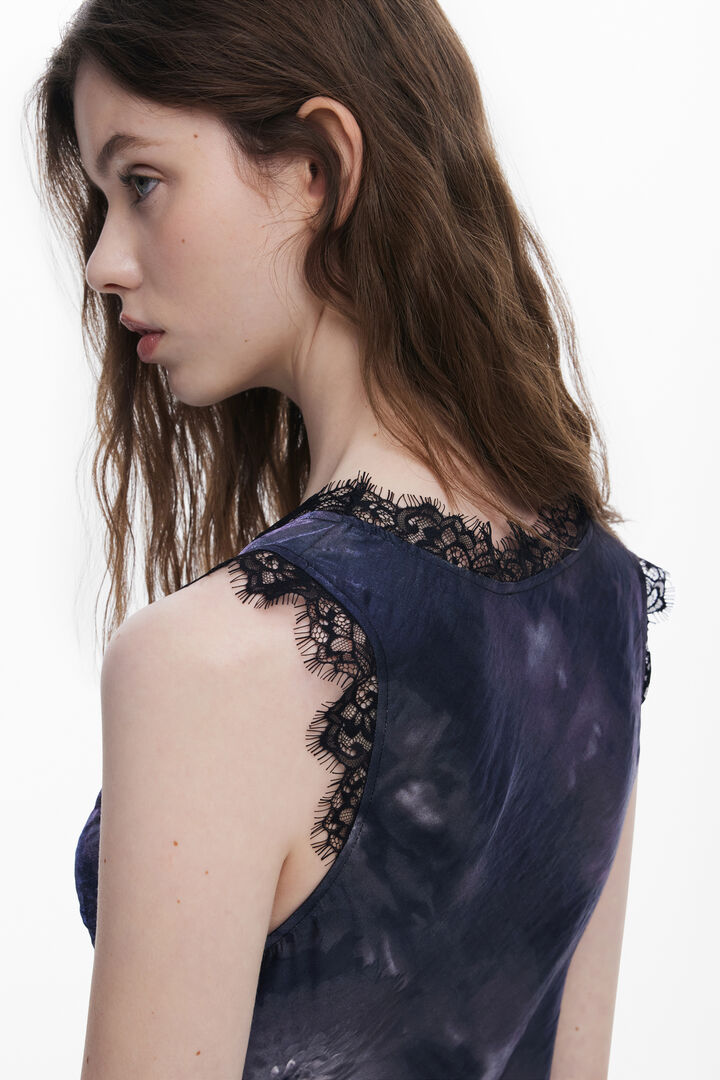 Collina Strada satin floral dress | Desigual