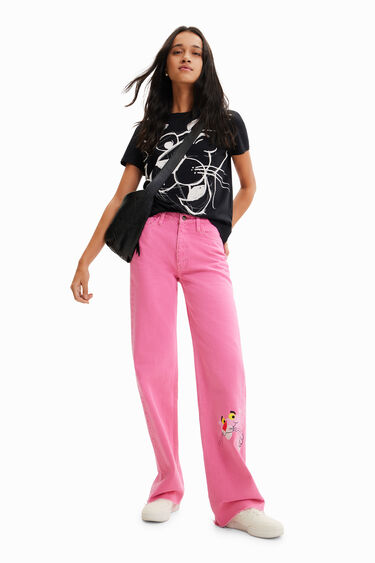 Camiseta contraste Pink Panther | Desigual