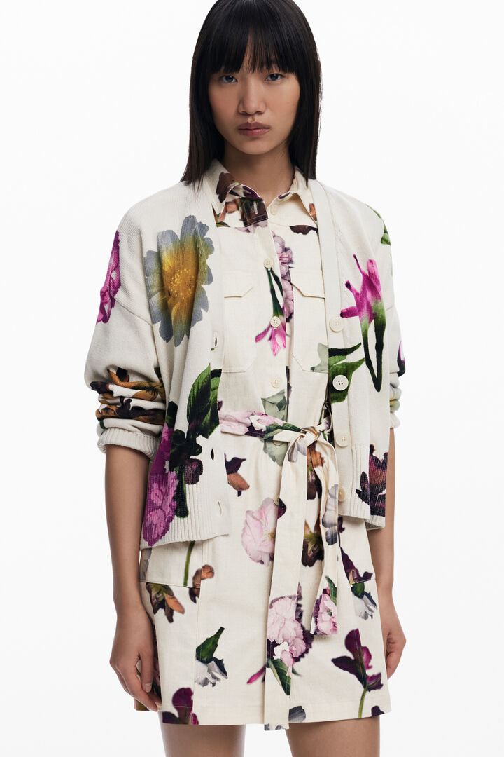 Cardigan a fiori | Desigual